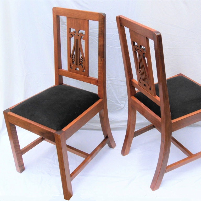 European walnut chairs